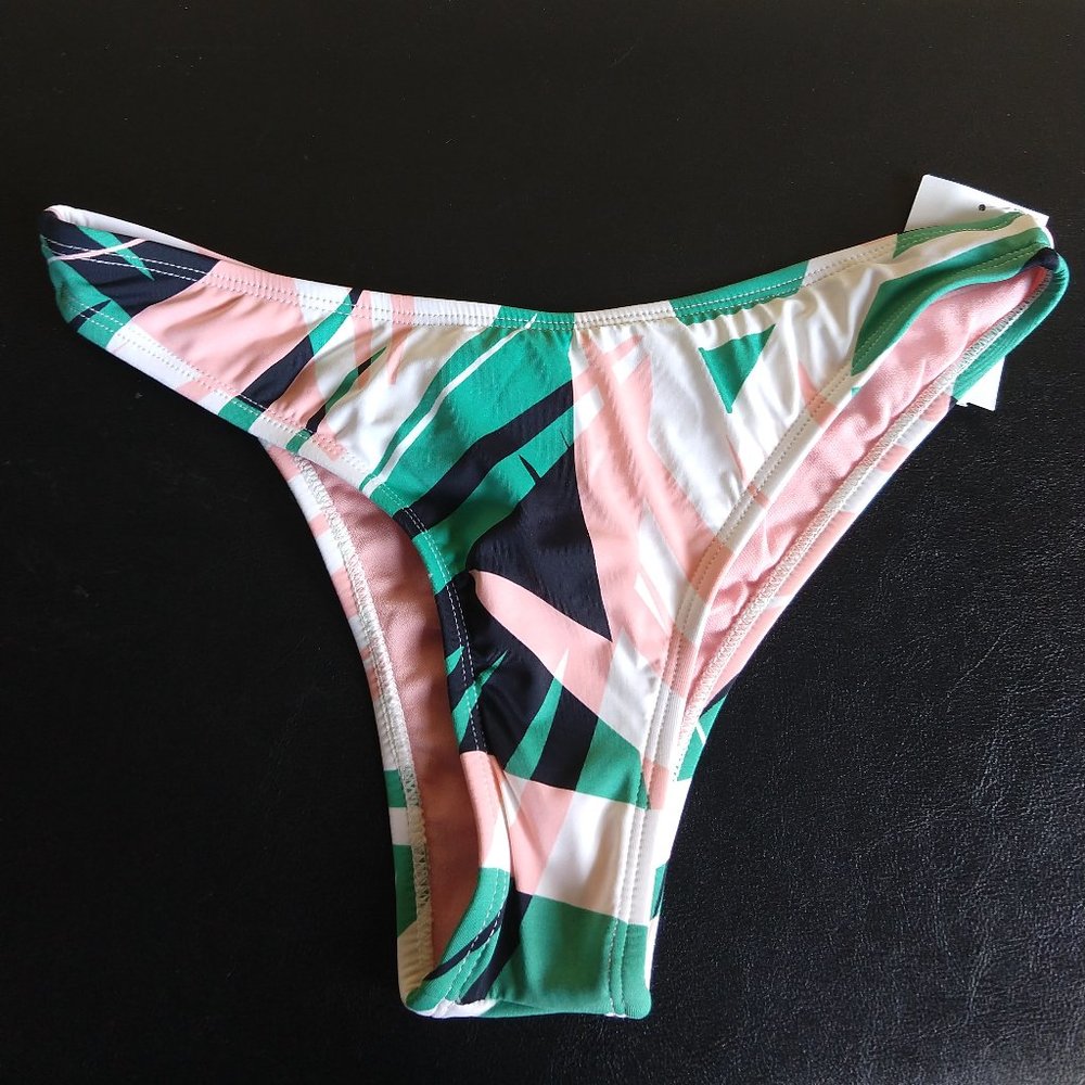 The Bikini Lab Sonic Boom Palm Print Bikini Bottom